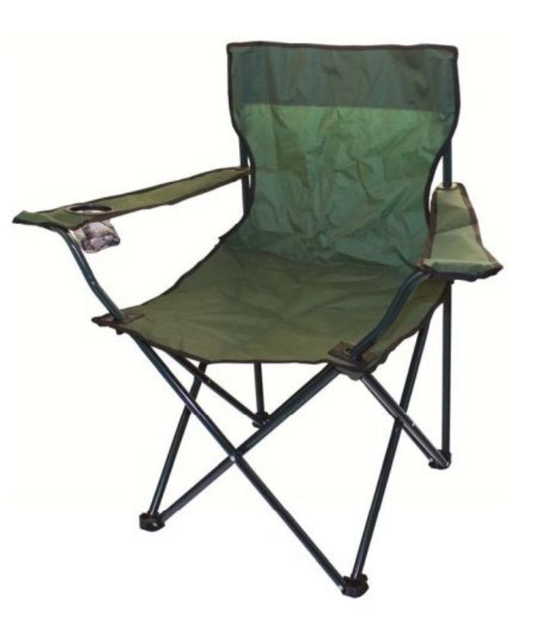 Lightweight Compact Chair with Arms Assorted colours green, blue and black