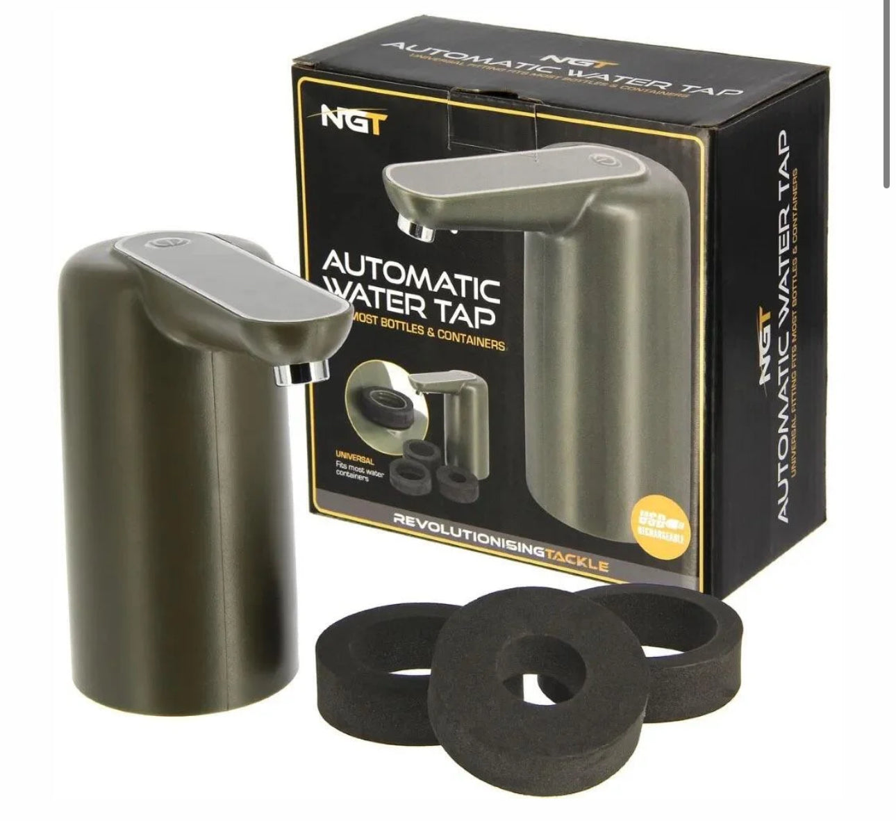 NGT Auto Water Tap - USB Rechargeable with Night Light (147) - NGT