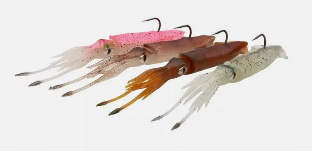 Savage Gear Saltwater 3D TPE Swim Squid Lures 9.5cm Green Eye 125cm