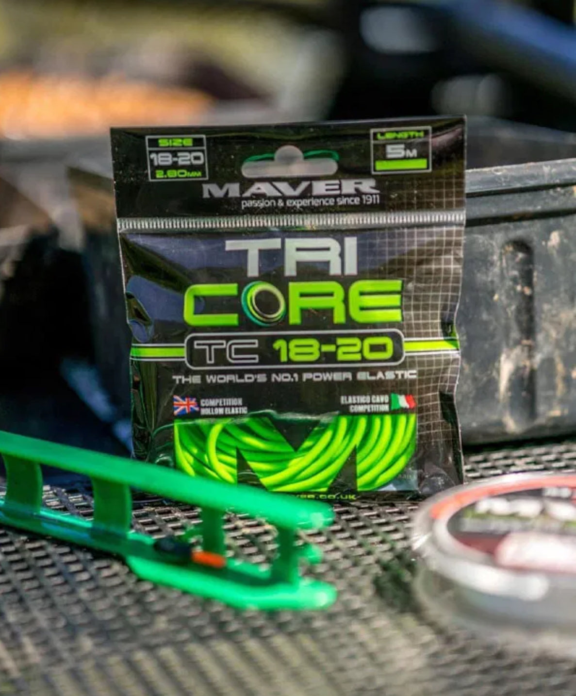 MAVER 5M GREEN TRI CORE PRO MATCH ELASTIC 18-20