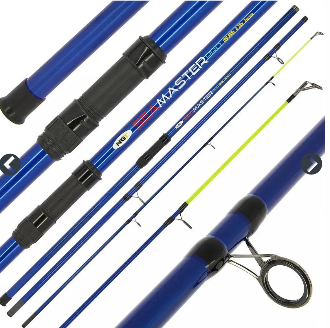 NGT Seamaster Pro - 14ft, 4.20m, 3pc, 4-7oz Carbon Beachcaster
A
