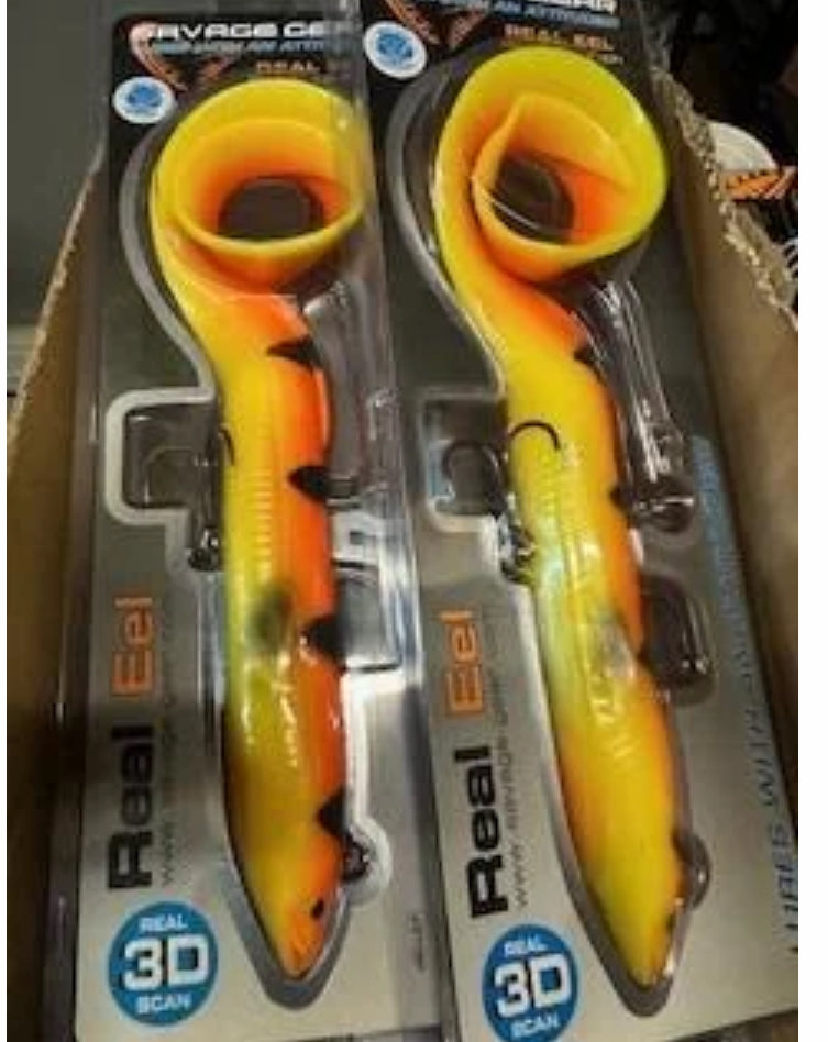 Savage Special Reel Eel 3D ready to fish Golden ambulance 40cm (16”) 165gm