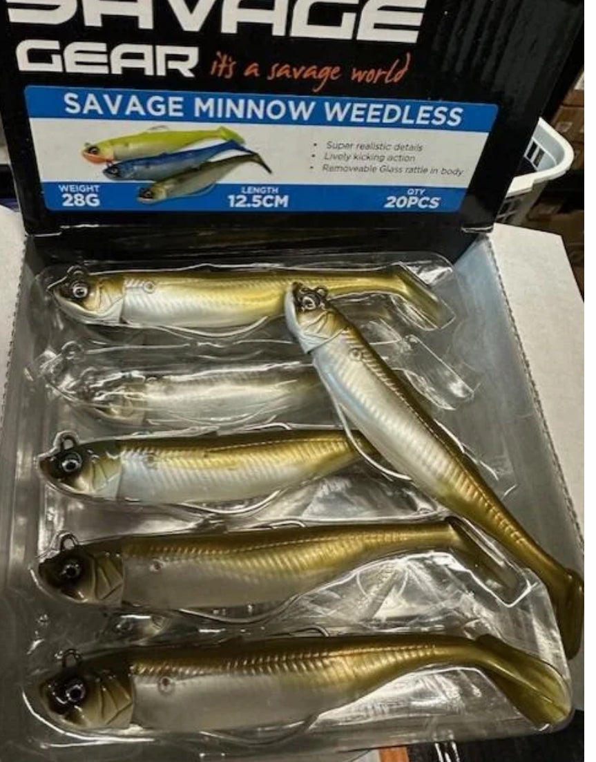 Savage minnow weedles Khaki 12.5CM