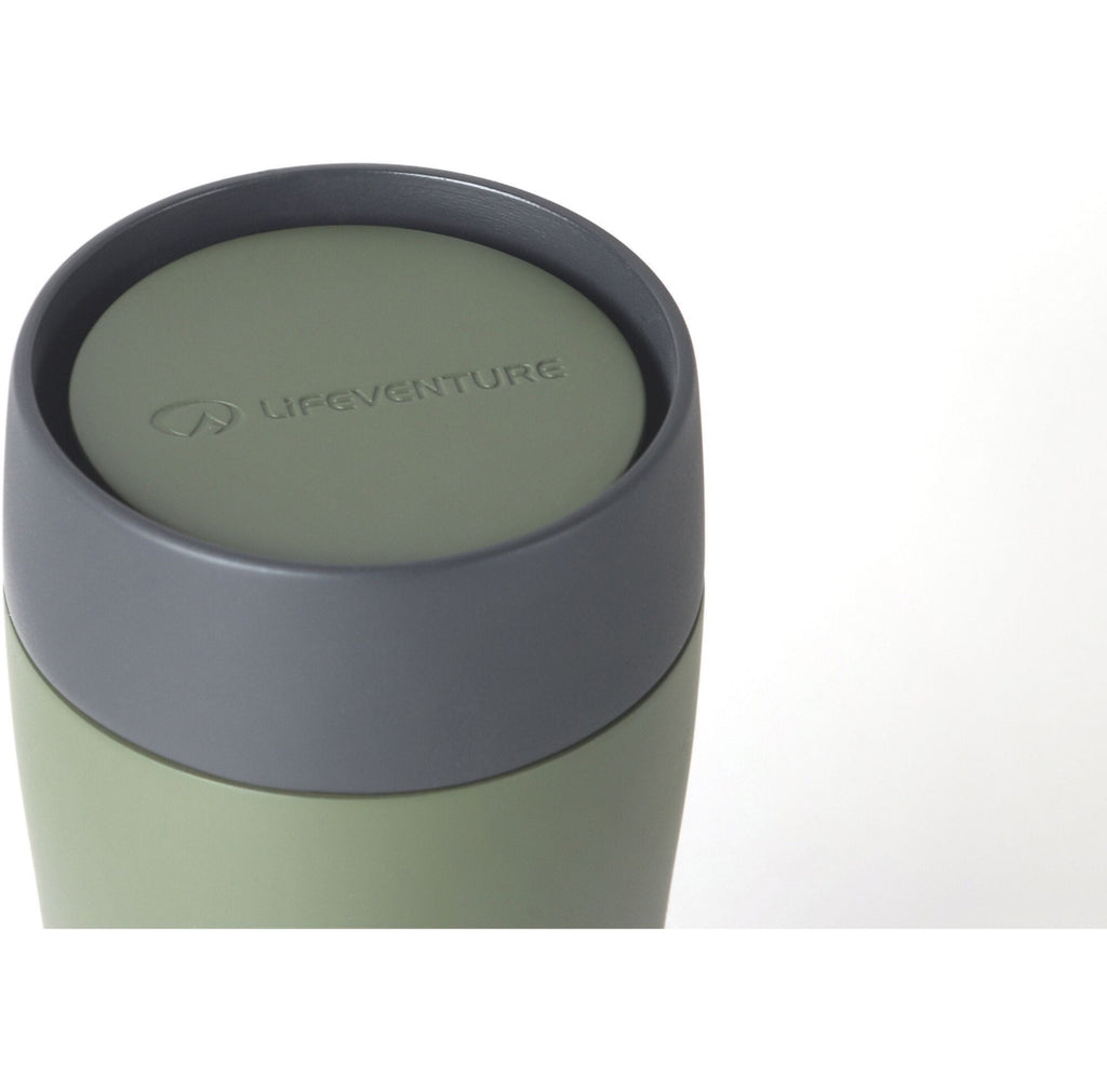 Lifeventure - One Touch Thermal Mug - Matt Khaki 350ml