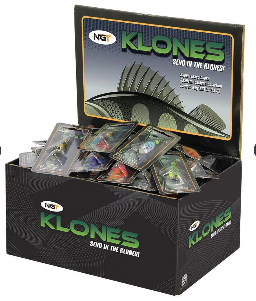 NGT Box of 100 Assorted Klone Spinners