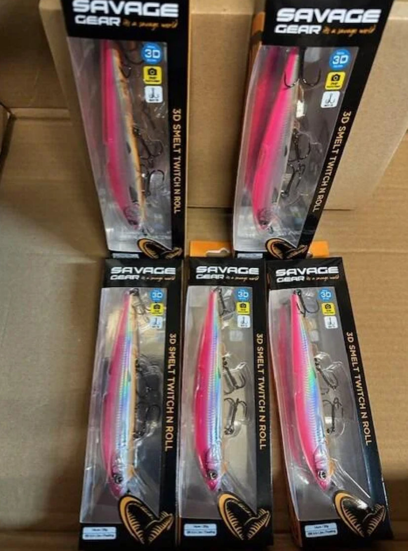 Savage 3D smelt Twitch n roll 14cm