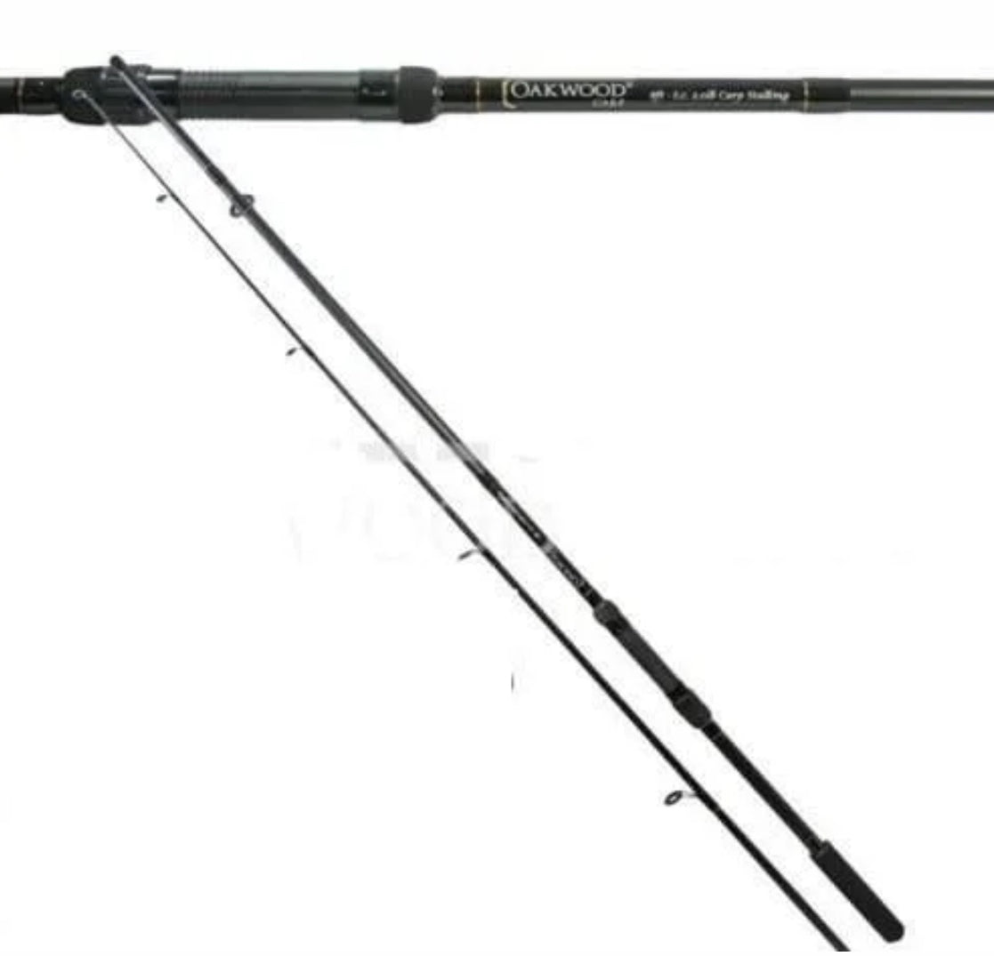 OAKWOOD 6FT STALKER BLACK CARP FISHING ROD 2PC 1.8M