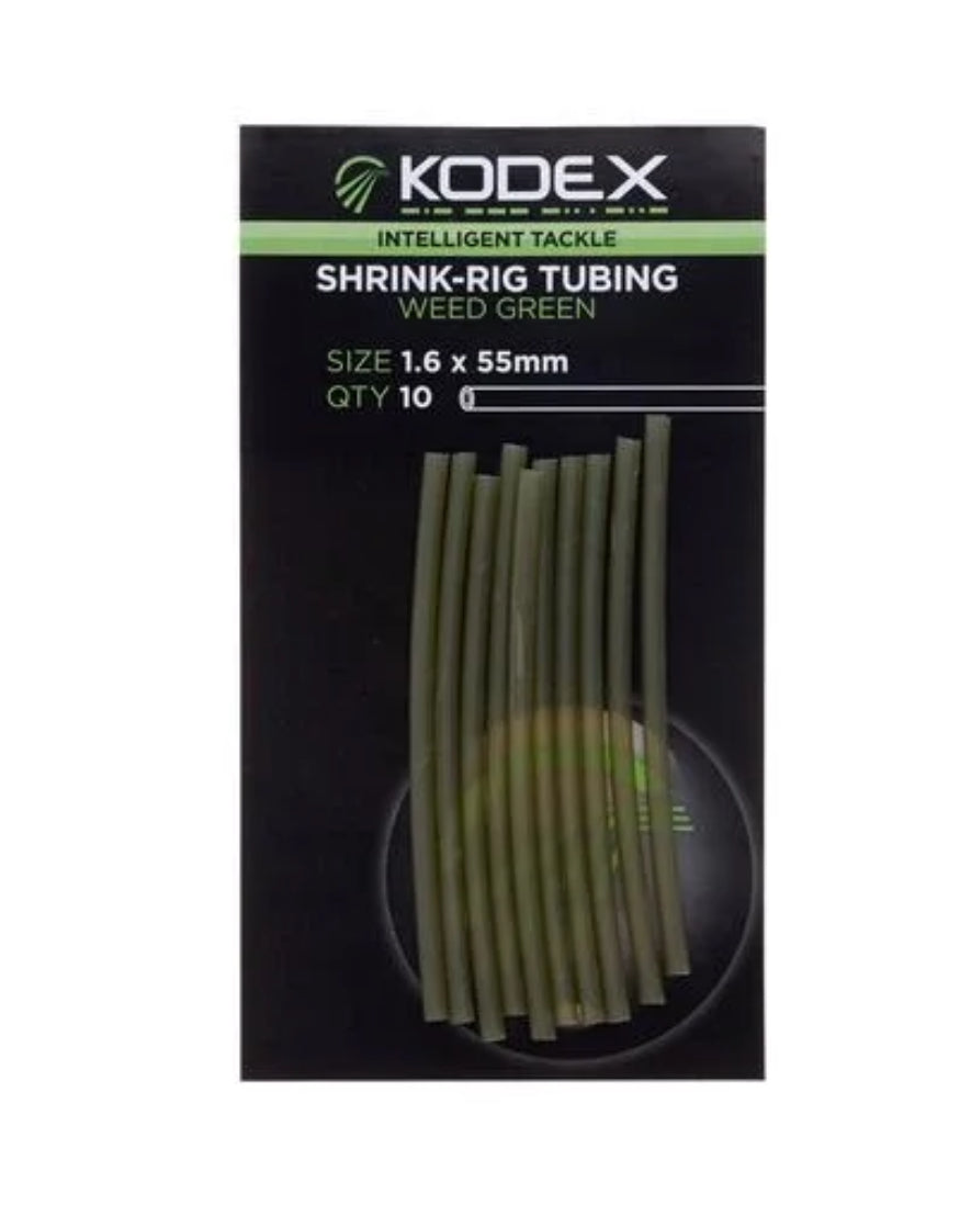 KODEX Shrink Rig Tubing Mud Brown, Clear, Weed Green, Silt Black - KODEX