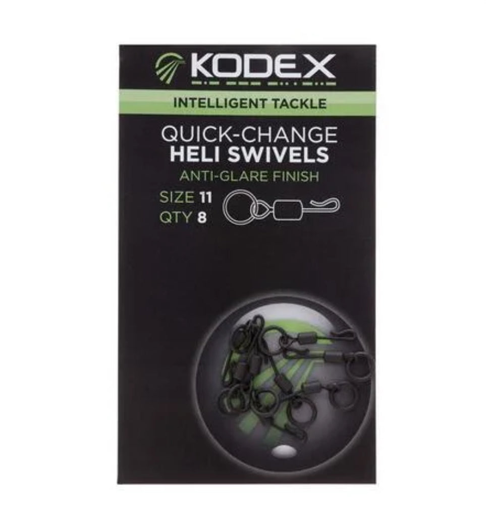 KODEX Quick-Change Flexi/Heli Swivels size 11 (8pc pkt) - KODEX