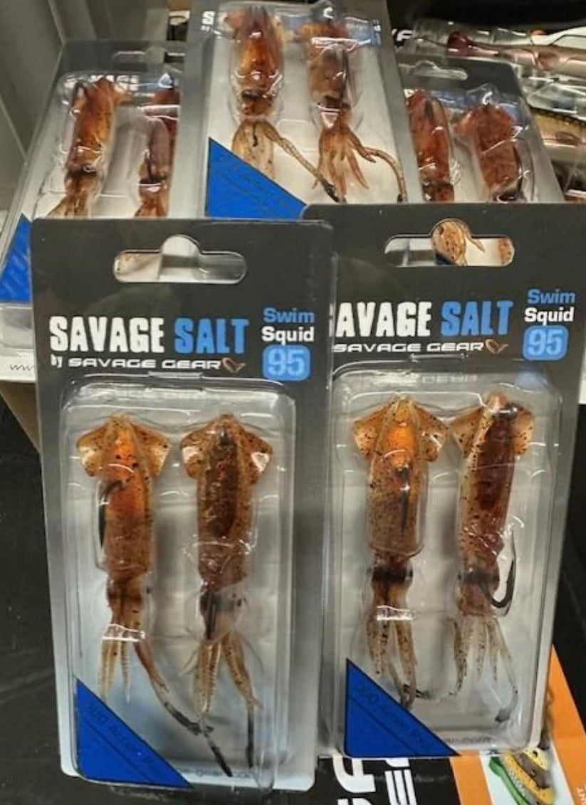 Savage salt squid 95mm Duo action pack