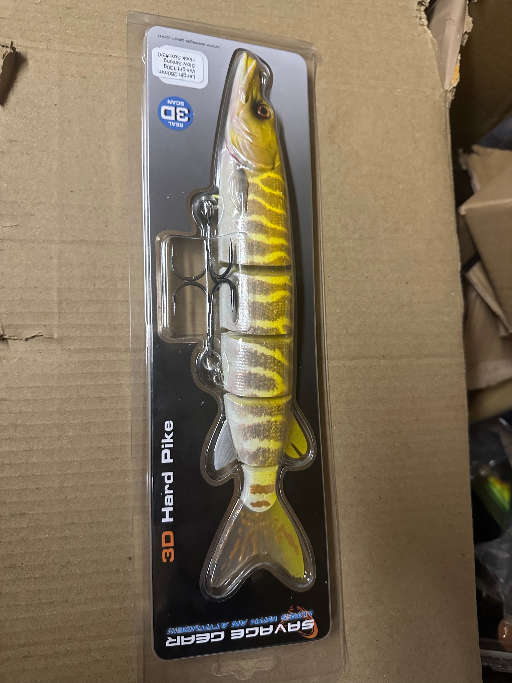 Savage Gear 3D Hard Albino Pike Lure 26cm 130g